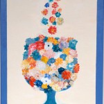 Prickelnde Blüten 40x80