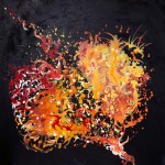 Flammendes Herz 80x80