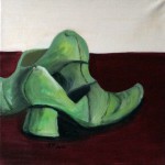 Grüne Schuhe 30x30