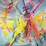 Farbe in Bewegung III - 80 x 80